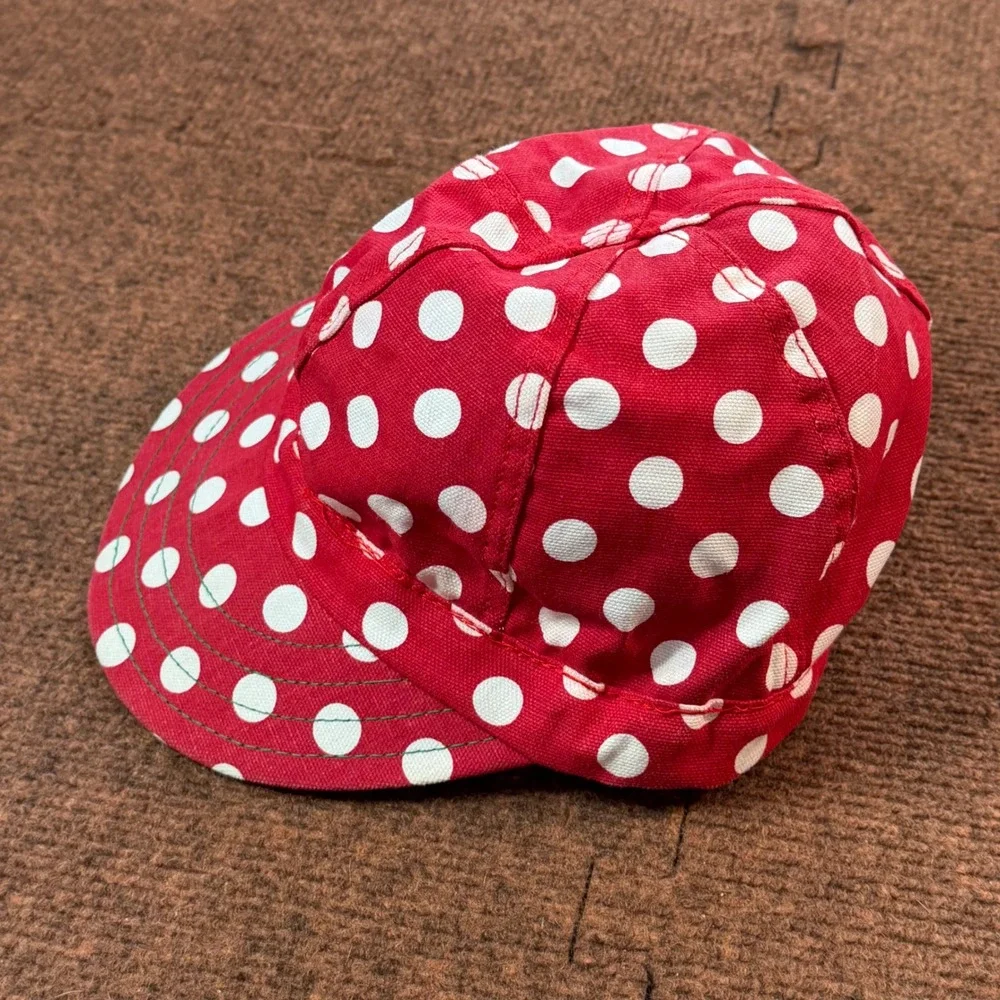 Kromer Welder Cap Red Polka Dot Union Made USA Cotton Work Hat Size 7 KC-7R9DD